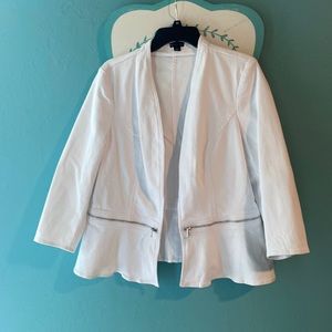 White denim jacket
